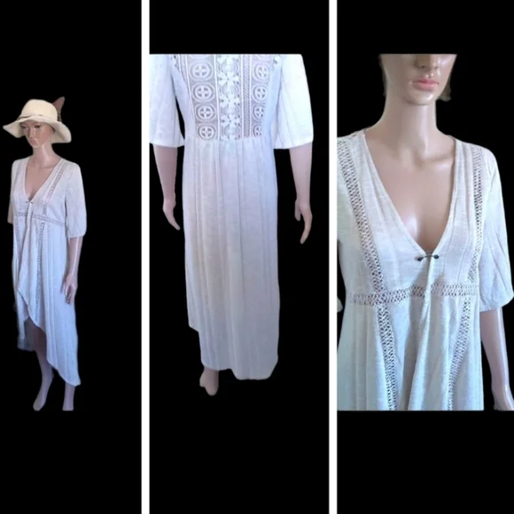 Rue 21 Lace Insert Cover Up Cream Size Medium - Picture 10 of 12